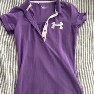 Under Armour Women's Purple Polo Shirt size XS golf